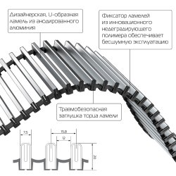 Внутрипольный конвектор Royal Thermo Atrium 90/250/900-DG-U-LB