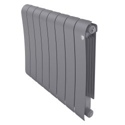 Биметаллический радиатор отопления Royal Thermo Infinity 500 8 секций Silver Satin
