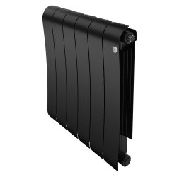 Биметаллический радиатор отопления Royal Thermo Infinity 500 6 секций Noir Sable