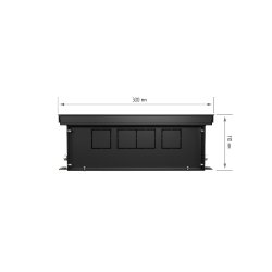 Внутрипольный конвектор Royal Thermo Atrium 110/300/1900-DG-U-BL